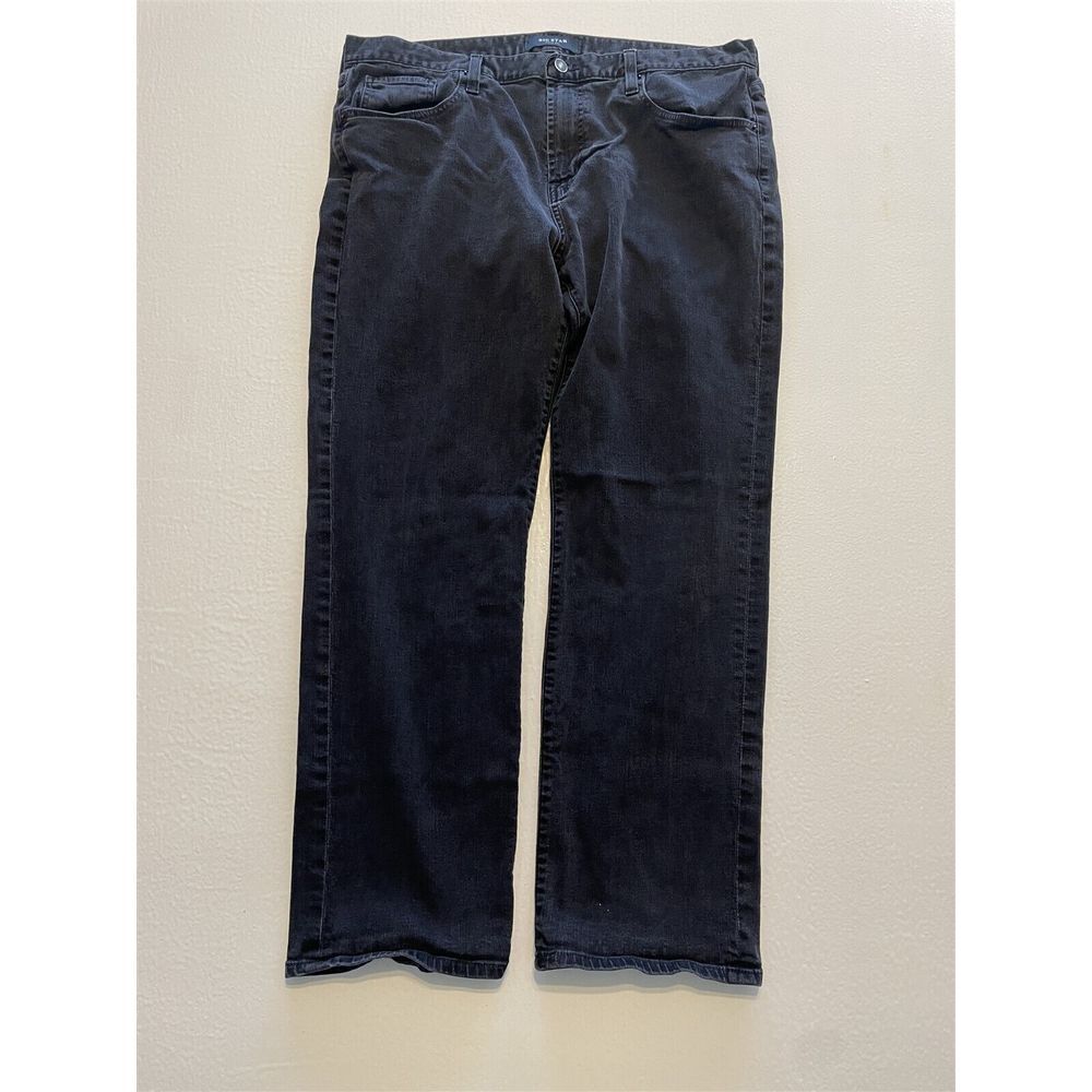 Big Star NOVA XVI 38 x 30 17 Union Comfort Straight Black Wash Denim Jeans‎